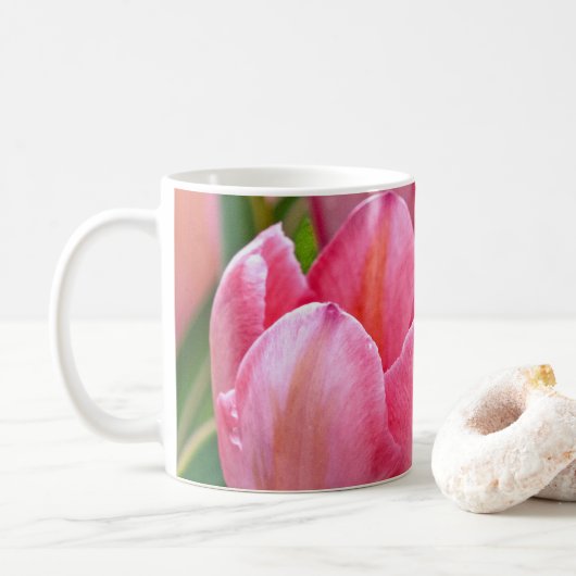 Mug Tulipes roses (Avec donut)