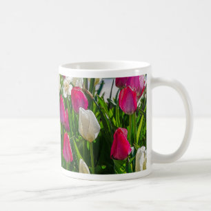 Mug Tulipes Roses Et Blancs Toulouse De Café Peint