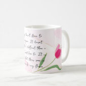 Mug Tulipes roses Imprimer Musique (Devant droit)