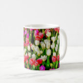 Mug Tulipes roses rouges et blanches du Mont Vernon (Devant droit)
