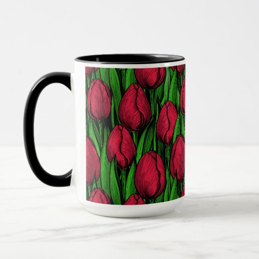 Mug Tulipes rouges (Gauche)