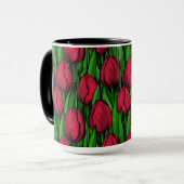 Mug Tulipes rouges (Devant gauche)