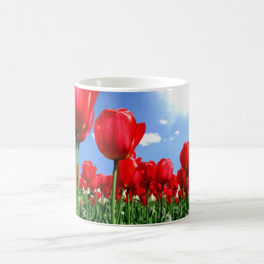 Mug Tulipes rouges au printemps (Centre)