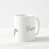 Mug Tulipes rouges avec verdure (Devant droit)