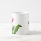 Mug Tulipes rouges avec verdure (Centre)