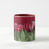 Mug Tulipes rouges sur dégradé (Centre)