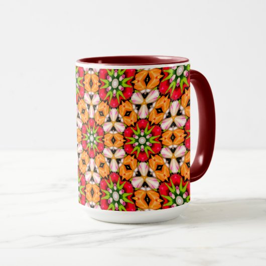 Mug Tulips Bouquet Motif (Devant droit)