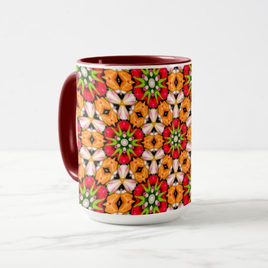 Mug Tulips Bouquet Motif (Devant gauche)