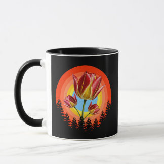 Mug tulips nature botanical plant 