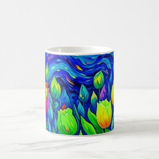 Mug Tulips Van Gogh Style (Centre)