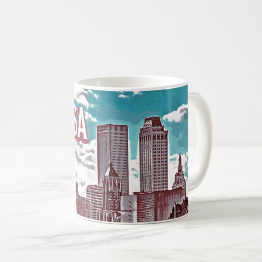 Mug Tulsa Oklahoma (Devant droit)