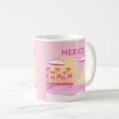 Mug Tulum, Art de voyage, Art prépa, Rose (Devant droit)