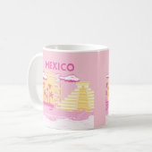 Mug Tulum, Art de voyage, Art prépa, Rose (Devant gauche)