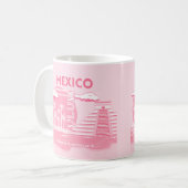 Mug Tulum, Mexique, Art Voyage, Art Rose (Devant gauche)