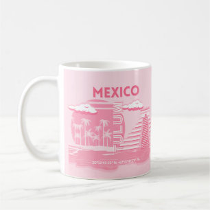 Mug Tulum, Mexique, Art Voyage, Art Rose