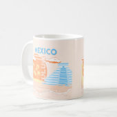 Mug Tulum, Mexique, Art Voyage, Plage d'été (Devant gauche)