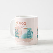 Mug Tulum, Mexique, Art Voyage, Retro (Devant gauche)