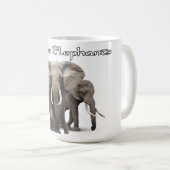 Mug Tumbler Éléphant d'Afrique (Devant droit)