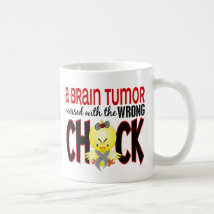 Mug Tumeur cérébrale salie avec le poussin faux