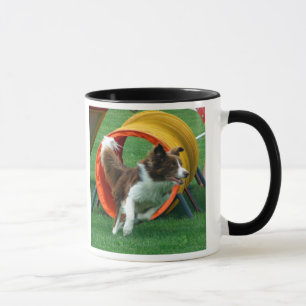 Mug Tunnel Brown d'agilité de border collie