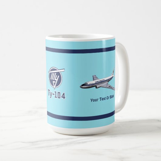 Mug Tupolev (Т у п л о в) Tu-104 Airliner (Devant droit)