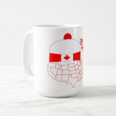 Mug Tuque frais du Canada - de l'Amérique (Devant gauche)