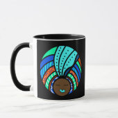 Mug Turban coloré, Turquoise (Gauche)