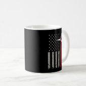 Mug Turbine éolien de l'ingénieur du drapeau américain (Devant droit)