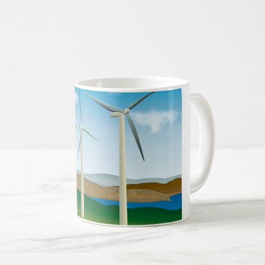 Mug Turbines éoliennes (Devant droit)