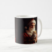 Mug Turc Angora Chat Santa Claus Festif Noël (Devant droit)