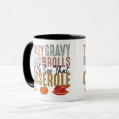 Mug Turc Fèves Graves Et Rouleaux Casserole Drôle (Devant gauche)