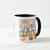Mug Turc Fèves Graves Et Rouleaux Casserole Drôle (Devant droit)