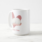 Mug Turc Van Chat Aquarelle Kitty Coeur rose (Devant gauche)