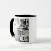 Mug Turin Italie, Café et Arche (Devant gauche)