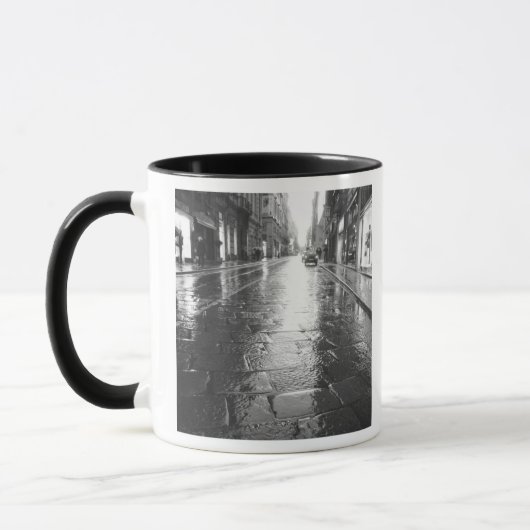 Mug Turin Italie, Rue humide Soir (Gauche)