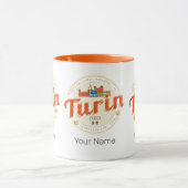 Mug Turin Piedmont Retro Skyline Pâtes Vintages italie (Centre)