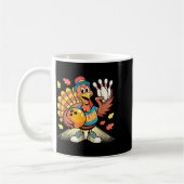 Mug Turkey Playing Bowling Thanksgiving Turkey Tail Bo (Gauche)