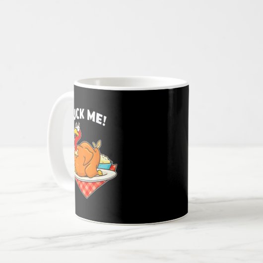 Mug Turkey Pluck Me Funny Thanksgiving  (Devant gauche)