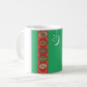 Mug Turkménistan - Drapeau - (Devant gauche)