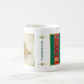 Mug Turkmenistan Drapeau + Carte (Centre)