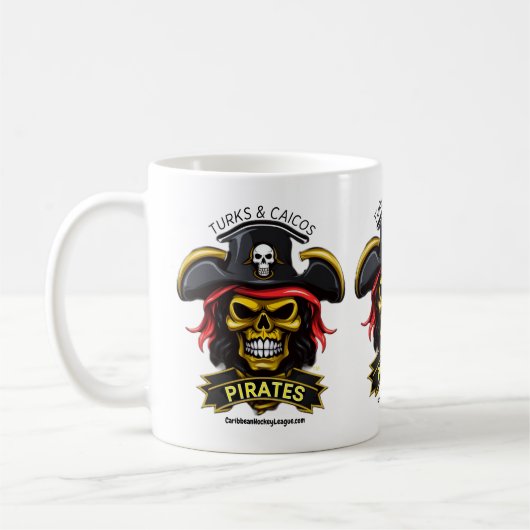 Mug Turks & Caicos Pirates - CaribbeanHockeyLeague.com (Gauche)