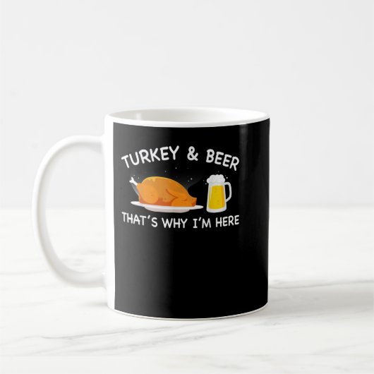 Mug Turquie Bière, Drôle Thanksgiving Turquie Day Cade (Gauche)
