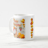 Mug Turquie et citrouilles ~ Jour de l'Action de grâce (Devant gauche)