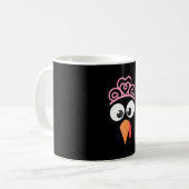 Mug Turquie Face Fille Princesse Thanksgiving Turquie (Devant gauche)