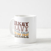 Mug Turquie Haricots Gravés Et Rouleaux Tombent Thanks (Devant gauche)