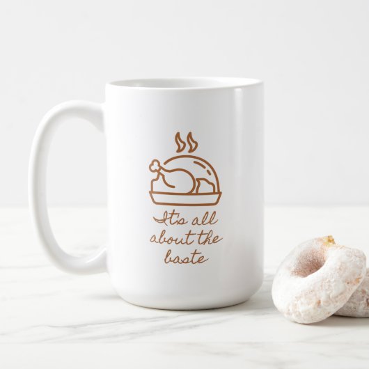 Mug Turquie Icône Tout sur le Baste Thanksgiving (Avec donut)