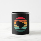 Mug Turquie Oiseau Thanksgiving Distressed coucher de  (Centre)