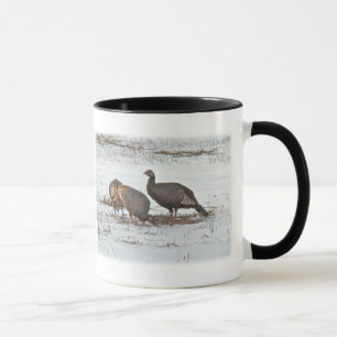 Mug Turquie sauvage en terrain neigeux