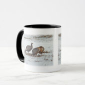 Mug Turquie sauvage en terrain neigeux (Devant gauche)