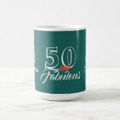 Mug Turquoise 50 et Fabuleux fête d'anniversaire (Centre)